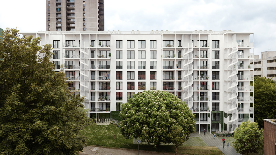 Rénovation de 165 logements sociaux au Parc Peterbos FP architectes
