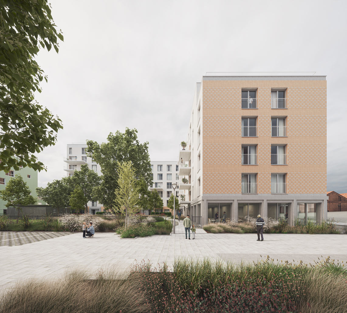 Novacity II citydev - Fp architectes & BAEB - perspective