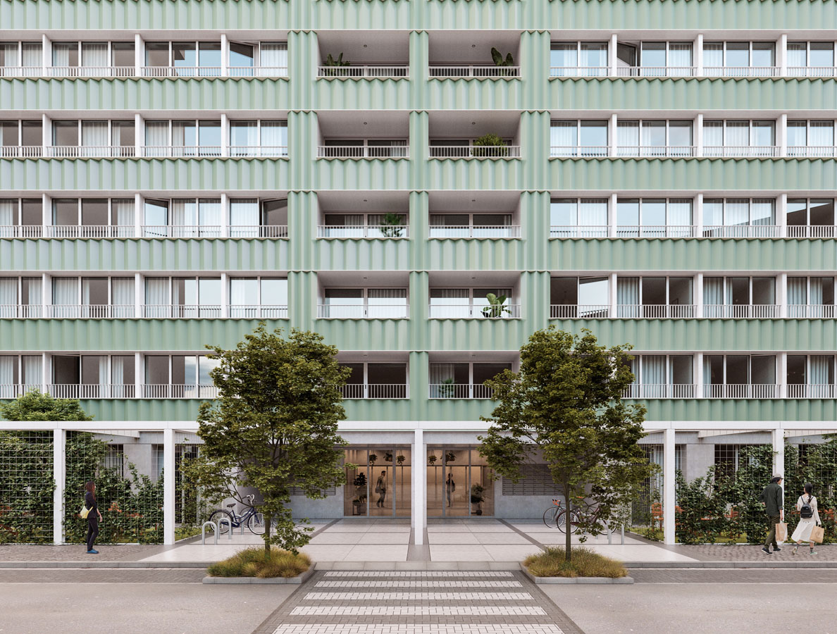 Rénovation de la tour Brunfaut Bruxelles FP ARCHITECTES