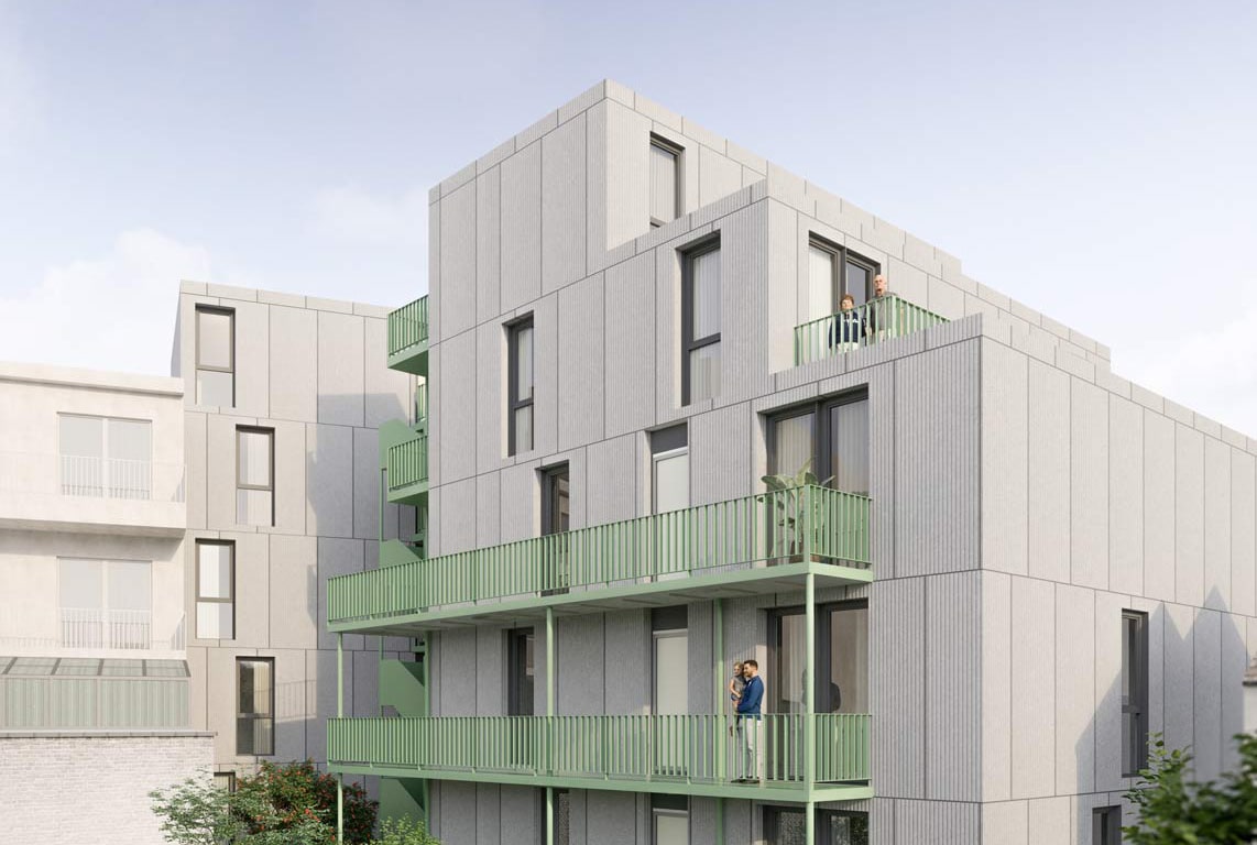 Logements préfabriqués modulaires 3D FP architectes
