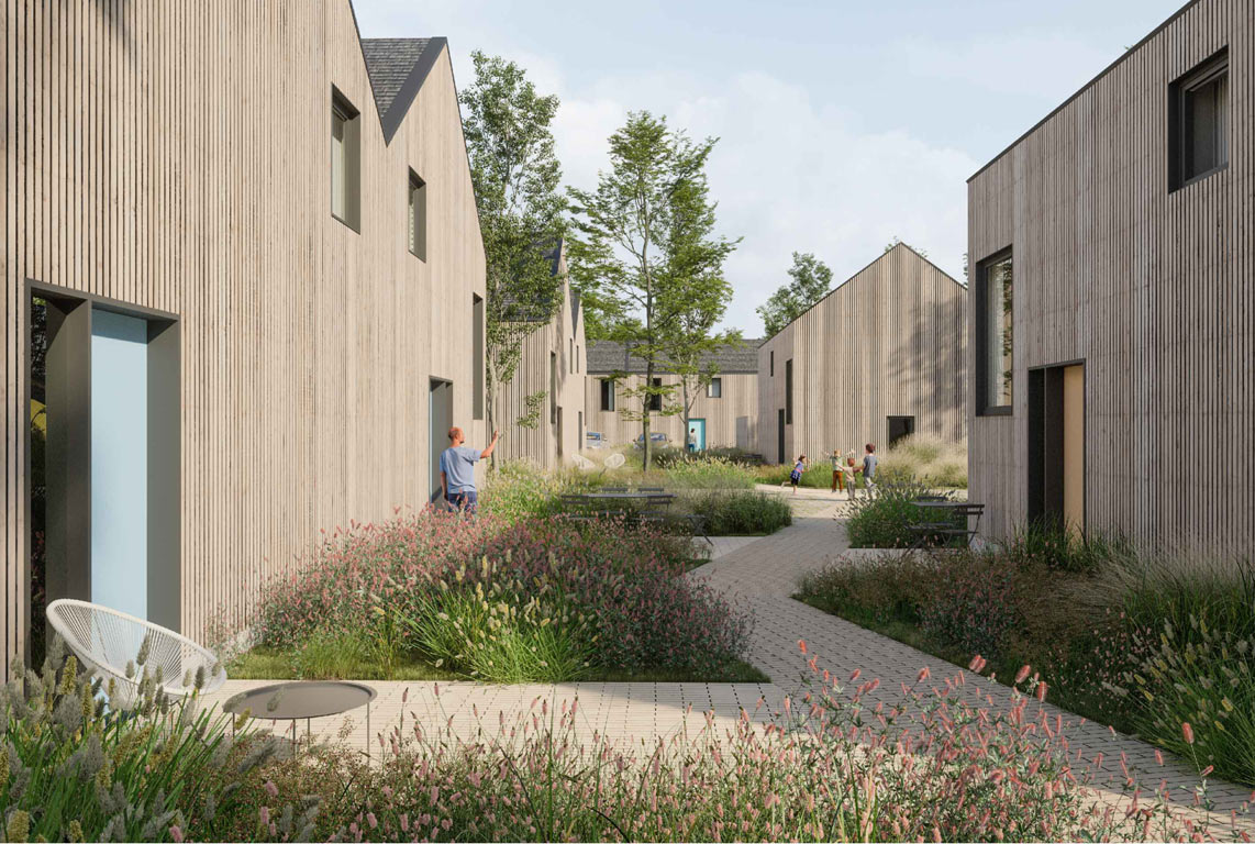 Projet de logements préfabriqués en bois FP architectes OPLA architecture