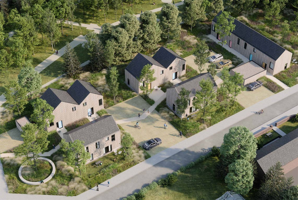 Projet de logements préfabriqués en bois FP architectes OPLA architecture